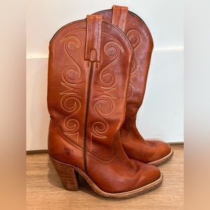 Heeled Frye Cowgirl Boots
